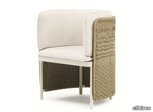 ESEDRA - Upholstered garden chair with armrests _ Ethimo