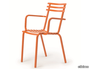 FLOWER - Stackable iron garden chair _ Ethimo