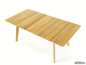 KNIT - Rectangular wooden garden table _ Ethimo