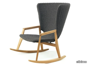 KNIT - Rocking fabric garden armchair _ Ethimo