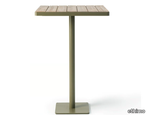 LAREN - Square teak high table _ Ethimo