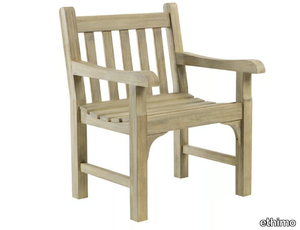 NOTTING HILL - Garden teak easy chair with armrests _ Ethimo