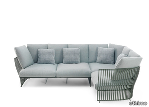 VENEXIA - Sectional modular fabric and aluminium garden sofa _ Ethimo