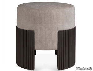 ROLLER MAX - Round upholstered fabric pouf _ Ethnicraft