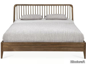 RECLAIMED TEAK SPINDLE - Teak double bed _ Ethnicraft