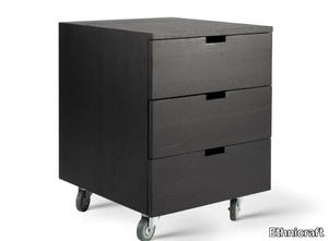 BILLY - Oak office drawer unit with castors _ Ethnicraft