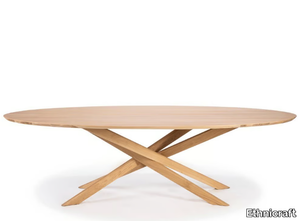 OAK MIKADO - Oval oak dining table _ Ethnicraft