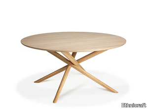 OAK MIKADO - Round oak dining table _ Ethnicraft