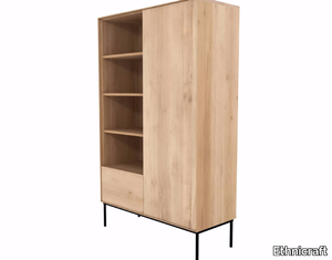 OAK WHITEBIRD - Oak highboard with door and drawer _ Ethnicraft