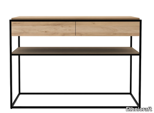 MONOLIT - Rectangular oak console table with drawers _ Ethnicraft