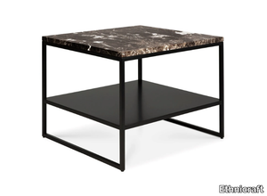 STONE - Metal coffee table with Dark Emperador marble top _ Ethnicraft