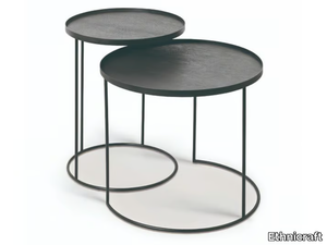 ROUND TRAY TABLE SET - Round wooden side table _ Ethnicraft