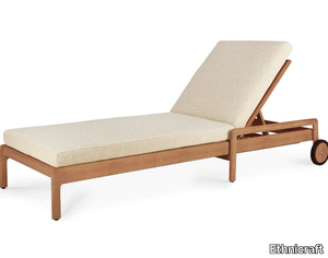 JACK - Recliner teak sun lounger with castors _ Ethnicraft