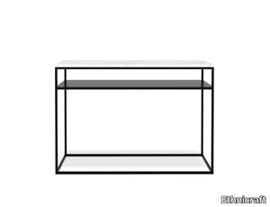 ANDERS - Rectangular Carrara marble console table _ Ethnicraft