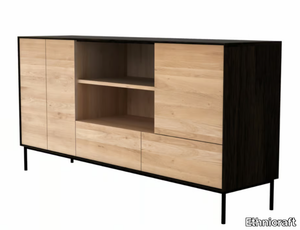 OAK BLACKBIRD - Oak sideboard with doors with drawers _ Ethnicraft