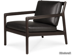 JACK - Leather armchair with armrests _ Ethnicraft