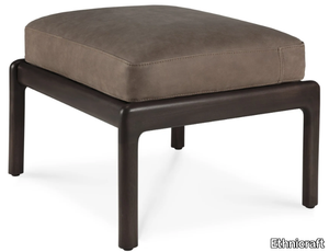 MAHOGANY JACK BROWN - Upholstered nabuk footstool _ Ethnicraft