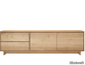 OAK WAVE - Low solid wood TV cabinet _ Ethnicraft