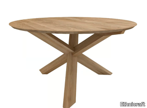 OAK CIRCLE - Round solid wood dining table _ Ethnicraft