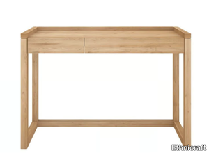 OAK FRAME - Rectangular oak writing desk with drawers _ Ethnicraft