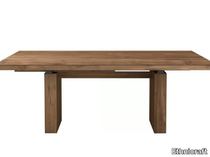 TEAK DOUBLE - Extending rectangular teak table _ Ethnicraft