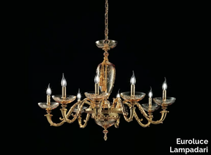 AIDA L8 - Brass chandelier _ Euroluce Lampadari