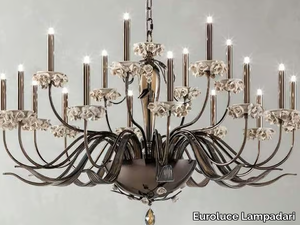 BORA L12+6 - Chandelier with Swarovski® Crystals _ Euroluce Lampadari