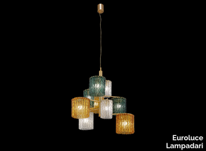 SALIX GLAMOUR L9 - Glass chandelier _ Euroluce Lampadari