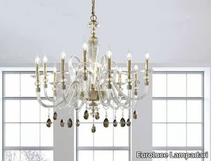 AMELIE L8+4 - Crystal chandelier with Swarovski® Crystals _ Euroluce Lampadari