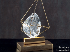 CRYROCK - Crystal metal table lamp _ Euroluce Lampadari