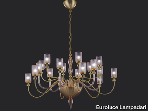 DELY L6+6+6 - Glass chandelier _ Euroluce Lampadari