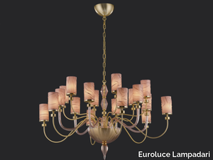 DELY L6+6+6 SHADE - Fabric chandelier _ Euroluce Lampadari