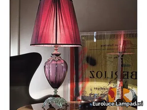 NAUSICAA LG1 - Classic style fabric table lamp with fixed arm _ Euroluce Lampadari