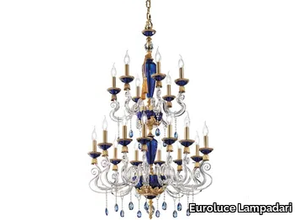 BAROCCO L12+6 - Chandelier with Swarovski® Crystals _ Euroluce Lampadari