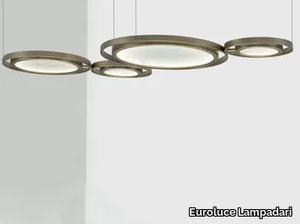 GIRASOLE - LED metal and glass pendant lamp _ Euroluce Lampadari