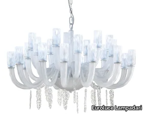 ICEBERG L12+6+6 - Glass chandelier _ Euroluce Lampadari