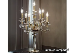 ALICANTE F6+1L - Crystal table lamp _ Euroluce Lampadari