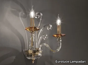 DONATELLO ALICANTE A2 - Glass wall light _ Euroluce Lampadari