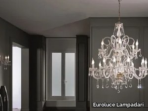 EPOCA L12+6 - Chandelier with Swarovski® Crystals _ Euroluce Lampadari