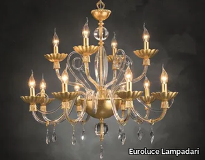 FLORENTIA L8+4 - Chandelier with crystals _ Euroluce Lampadari