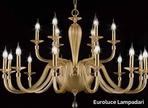 SHEEN L12+6 - Crystal chandelier with Swarovski® Crystals _ Euroluce Lampadari