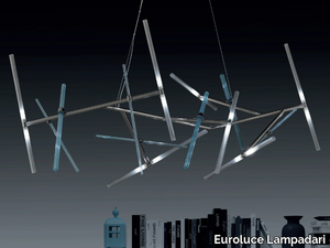 EFFECT - Murano glass and metal pendant lamp _ Euroluce Lampadari