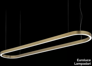 PROFILE OVAL - LED aluminium pendant lamp _ Euroluce Lampadari