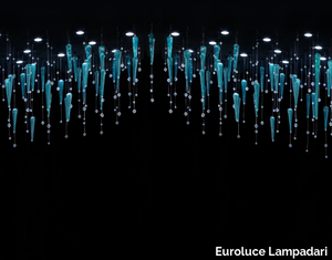 RIFLESSI LINEAR PROJECT - LED crystal pendant lamp _ Euroluce Lampadari