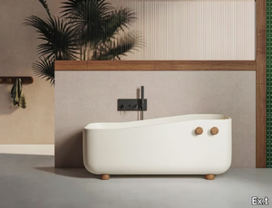 SWING - Freestanding rectangular Livingtec® bathtub _ Ex.t