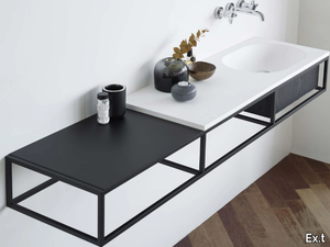 FRAME - Wall-mounted console sink with drawers _ Ex.t