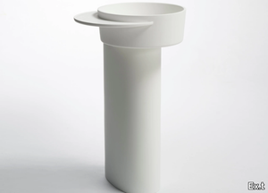 PLATEAU - Round pedestal Livingtec® washbasin _ Ex.t