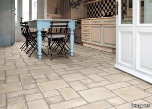 ALHAMAR BLANCO - Porcelain stoneware flooring with terracotta effect _ Exagres