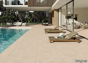 BEDFORD SAND - Indoor/outdoor porcelain stoneware flooring with stone effect _ Exagres