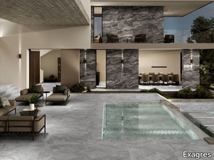 VENATTO PERLA - Porcelain stoneware wall/floor tiles with marble effect _ Exagres